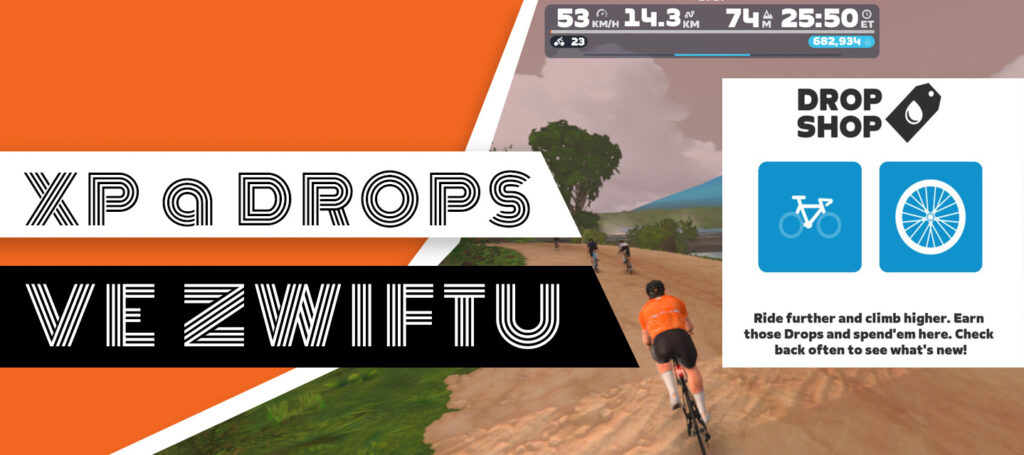 XP a Drops ve Zwiftu